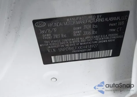 2019 Hyundai Elantra Value Edition from USA, damaged, VIN 5NPD84LFXKH458927